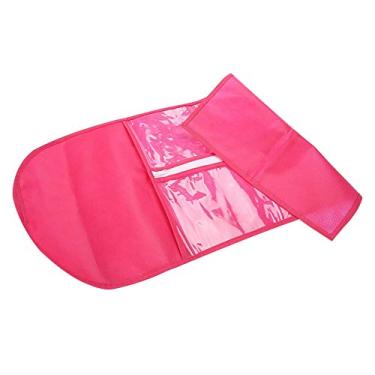 Imagem de Generic Saco de Armazenamento de Extensões de Cabelo Organizador Portátil para Clipe Em Tece Virgem de Cabelo Humano, Design de Fecho de Correr para Organização de Suprimentos Domésticos (Sem cabide)