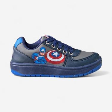 Imagem de Tênis Disney Marvel Capitão América Infantil Azul-Masculino