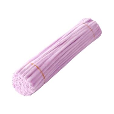 Imagem de Fancyes Kit para fazer buquês de flores com limpadores de cachimbo, ideal para decoração infantil, casamentos, aniversários e outras festas. Perfeito para, Roxo Claro