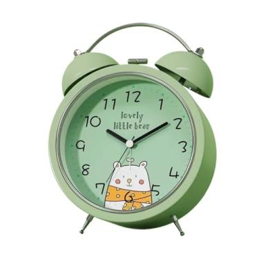 Imagem de Despertador para quarto relógio analógico de mesa - relógio decorativo - relógio de manto silencioso fácil de ler - relógios de mesa silenciosos para sala de estar, quarto, cabeceira, mesa, relógio de