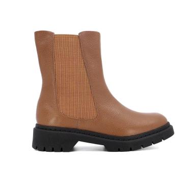 Imagem de Bota Usaflex Feminina Casual Chelsea Couro Cano Curto Zíper AH2014-Feminino