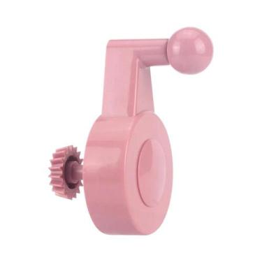 Imagem de Peças De Reposição Para Máquina De Tricô Vermelha E Branca: Manivela, 