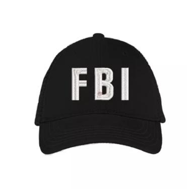 Imagem de Boné FBI C/ Bordado Branco Festas