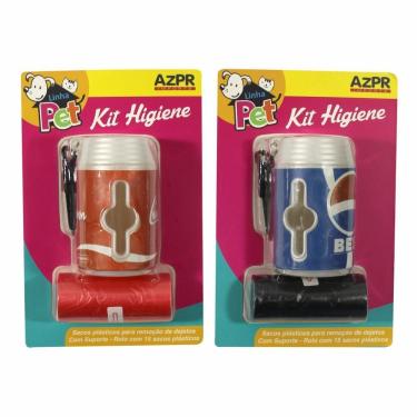 Imagem de Kit Pet Saquinhos Higiênicos Com Suporte Latinha Color Azpr