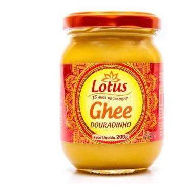Imagem de Manteiga Clarificada Lotus Ghee 200g Original Sem Lactose, Douradinho