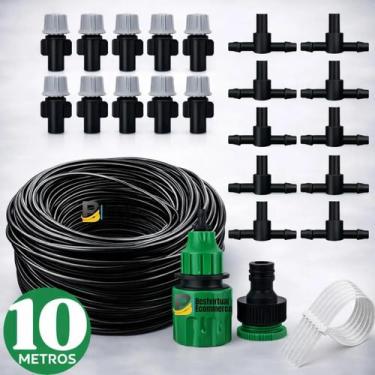 Imagem de Sistema de Irrigação por Neblina com Mangueira e Bico Spray - matizado
