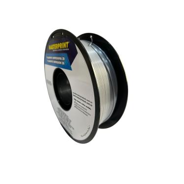 Imagem de Filamento 3D - PLA Silk Prata - Rolo 1KG (1.75mm)