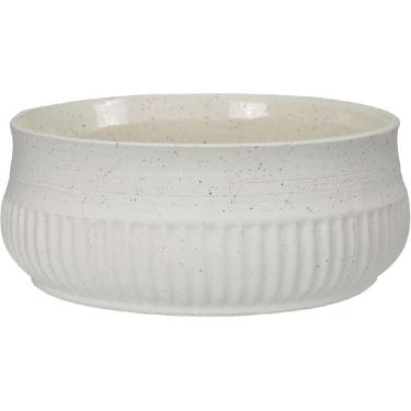 Imagem de CENTRO MESA DECORATIVO FRUTEIRA HOME&CO CERÂMICA 9x20x20cm MARFIM