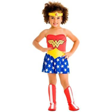 Imagem de Fantasia Infantil - Mulher Maravilha Bebê - Tamanho M (2 Anos) - 22061 - Sulamericana