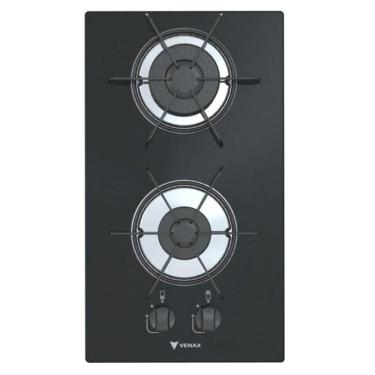 Imagem de Cooktop A Gás Venax Líbero 2 Queimadores Vidro Preto 7266