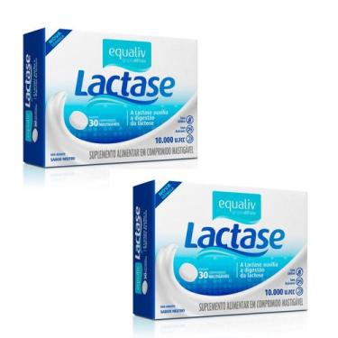 Imagem de Kit C2 Lactase 10.000 30 Comprimidos Mastigáveis - Equaliv - Equaliv P