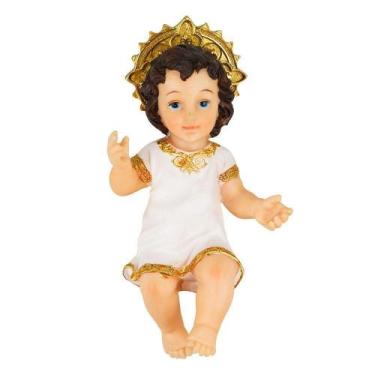Imagem de Menino Jesus De Branco 30Cm - Enfeite Resina - Taimes