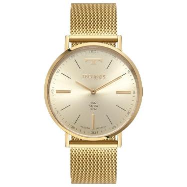 Imagem de Relógio Technos Masculino Slim Dourado - 2025lum-1x