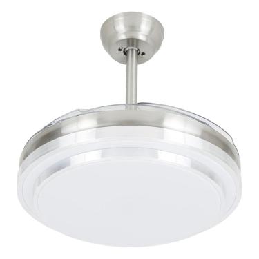 Imagem de Ventilador Teto Cromado 110cm Controle Remoto - Aliseu