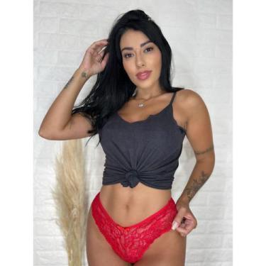 Imagem de Calcinha em renda prémium - SEX, VERMELHO, G
