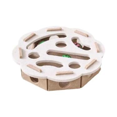 Imagem de Brinquedo Interativo Para Gatos: Jogo Labirinto Com Bolas Com Sino, Tú