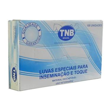 Imagem de Luvas Especiais para Inseminação e Toque M 100un TNB