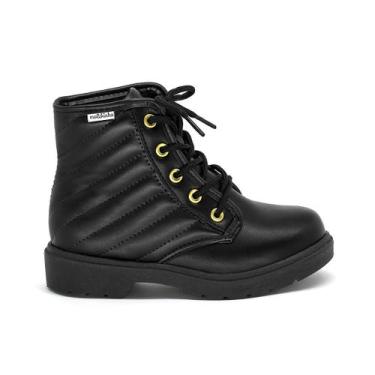 Imagem de Bota Coturno Infantil Molekinha Confortável 2164131, Preto, 31