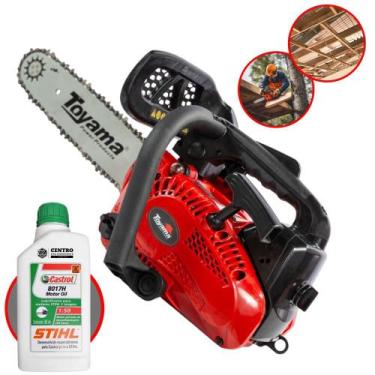 Imagem de Motosserra Profissional À Gasolina TCS25X Toyama 25,4cc 1,14HP Alta Ro