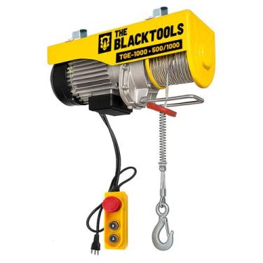 Imagem de Guincho Talha Elétrica 2000w 220v Elevação Até 500/1000kg - The Black 