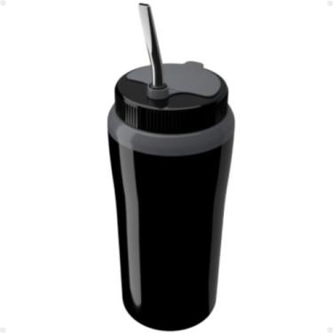Imagem de Copo Térmico Tereré 650ml Com Tampa e Bomba Canudo Inox - Unitermi, PR