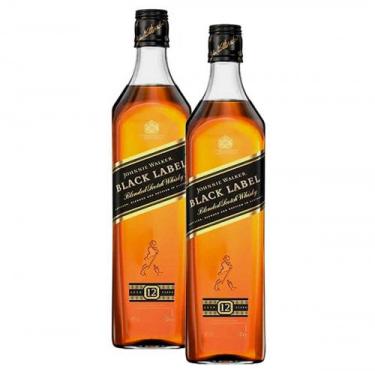 Imagem de Kit Whisky Johnnie Walker Black Label 750ml com 2 unidades