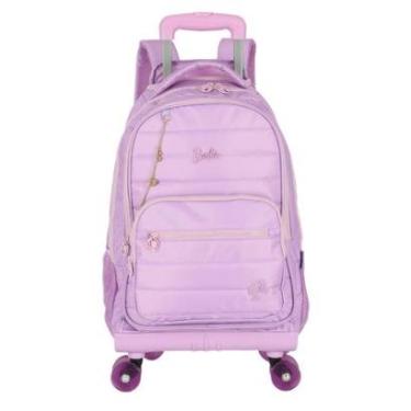 Imagem de Mochila Rodinhas 360 Skate Grande Juvenil Matelassê Barbie-Feminino