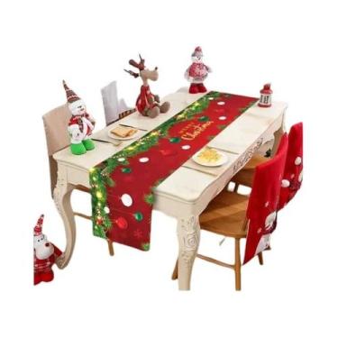 Imagem de Caminho De Mesa Feliz Natal 2024 Decorações Para Casa Natal Ano Novo C