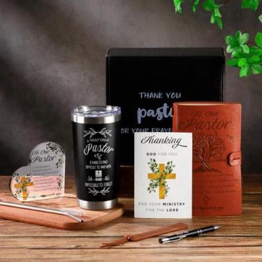 Imagem de Conjunto de presentes Pastor Splandiant, 7 peças, kit de diário, copo,