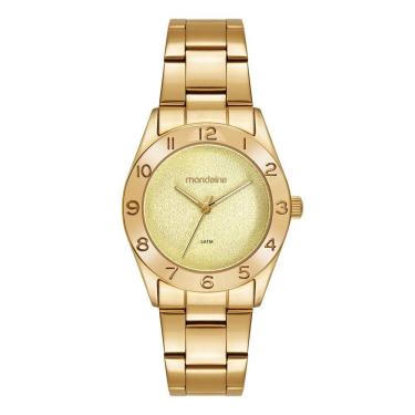 Imagem de Relogio Mondaine Feminino Ref: 99873lpmvde1 Casual Dourado