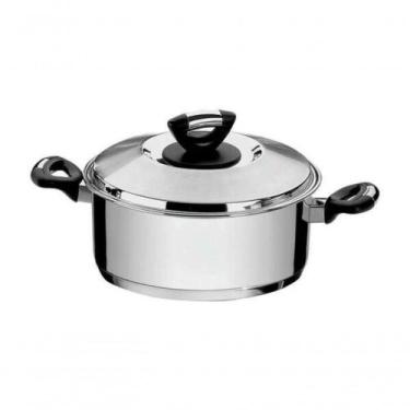 Imagem de Caçarola Rasa Tramontina Solar Baquelite Aço Inox 24cm