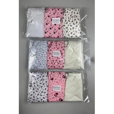 Imagem de Kit de 3 Calcinhas Calçolas Estampadas Sortidas em Algodão - Taurus, X