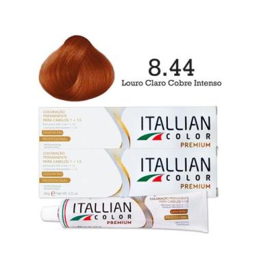 Imagem de 2 Unidades Coloração Itallian Color 8.44 Louro Claro Cobre Intenso - I