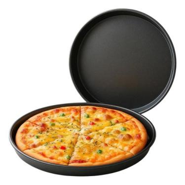 Imagem de Forma Pizza Antiaderente Redonda 30cm restaurante preta - Wellmix