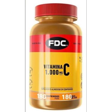 Imagem de Vitamina C 1000mg Fdc 180 Comprimidos Importado U.s.a - FDC VITAMINAS