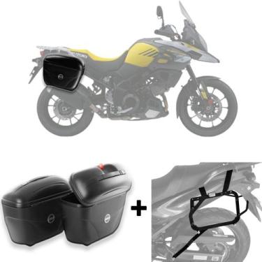 Imagem de Bau Lat Givi E21 + Sup Bau Lat. Suzuki V Strom650 2014-2018
