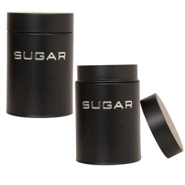 Imagem de Pote Lata Para Café Açúcar Coffee De Mantimento Decoração - MUNDIART, 