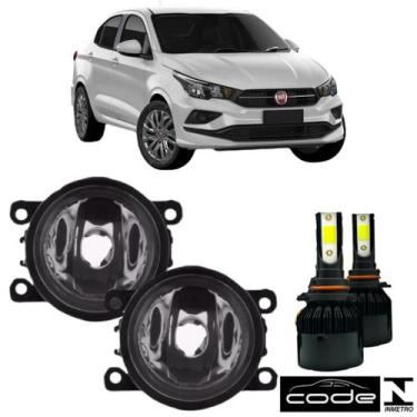 Imagem de Par Farol Auxiliar Fiat Cronos 2017 a 2022 Super Led - BIBAS