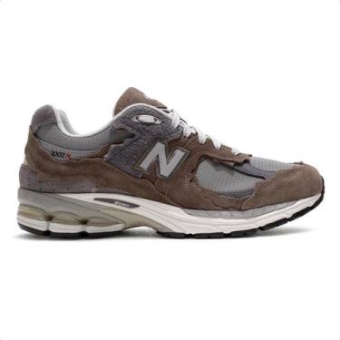Imagem de Tênis New Balance 2002D Masculino, 41, Marrom, Cinza