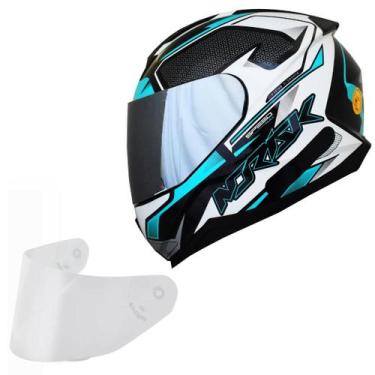 Imagem de Capacete Masculino Norisk Razor Speedmax Verde Viseira Prata, PRETO VE