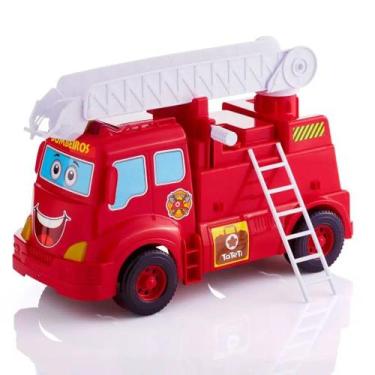 Imagem de Brinquedo Didático Bombeiros Em Ação Carrinho Com Luzes E Sons - Tatet