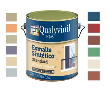 Imagem de Esmalte Sintético Qualyvinil Ferro Madeira Brilhante 3,6L, marfim