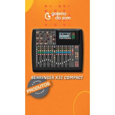 Imagem de Mesa de Som Digital Behringer X32 COMPACT