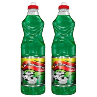 Imagem de Kit 2 Limpa Alumínio Unimix Limpa Sujeira Gordura 500ml