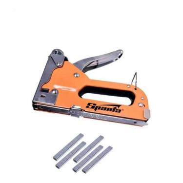 Imagem de Grampeador Profissional Tapeceiro 4-14mm Com 2200 Grampos - Sparta
