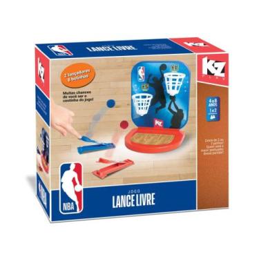 Imagem de Jogo Lance Livre NBA c/ 2 Lançadores e 8 Bolinhas Elka - 1256