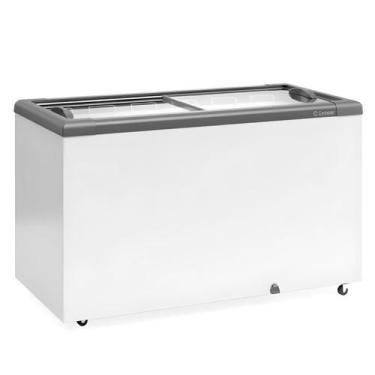 Imagem de Freezer Horizontal Ghd400h Cinza 400 Litros 2 Tampa Vidro 220V Gelopar