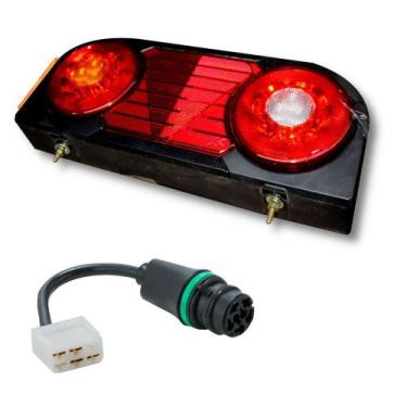 Imagem de Lanterna Traseira Carreta Duo II Lado Direito Conector - BRASLUX