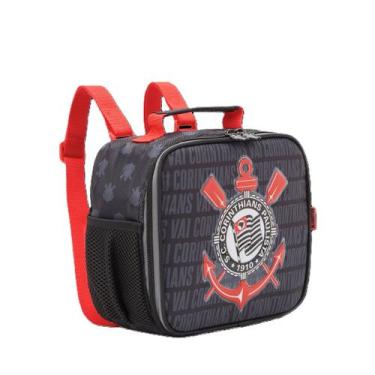 Imagem de Lancheira Mochila Infantil Térmica Escolar Corinthians Original - XERY