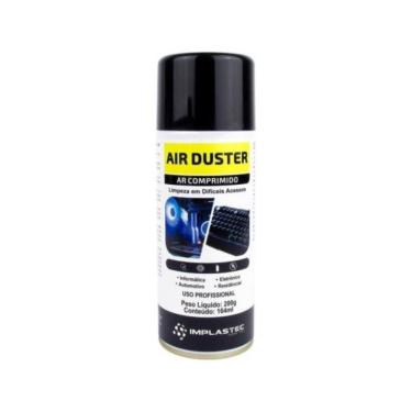 Imagem de Ar Comprimido Air Duster 200g Aerossol para Limpeza de Equipamentos Eletroeletrônicos Implastec